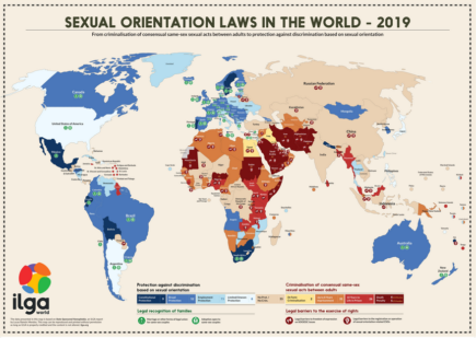 Sexual Orientation Worldwide map
